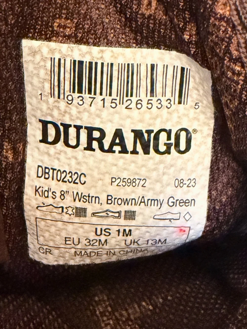 Durango kids western